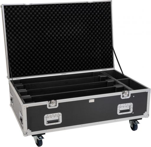 Roadinger Flightcase PRO 4x Led-Bar 8 Swing with whells