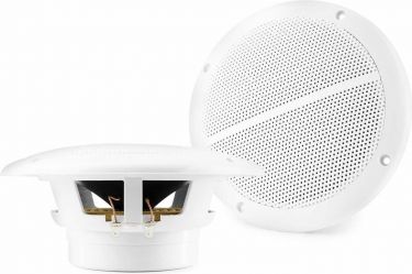Marinehøjttalere IP44 vandresistens 6.5" bas / 100W / 8 ohm, hvid (sæt)