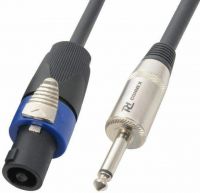 Højttalerkabel Speakon NL2 - 6.3mm Jack / 1.5mm² 5m