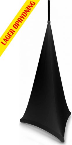 LSS12B Højttalerstanderovertræk sort 120cm