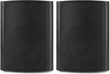Inde/Udendørs Højttalersæt, kompakt design med vægbeslag / 8 Ohm / 6.5" 150W / IPX5 / BGO65, Sort