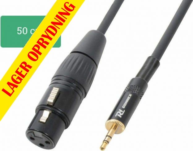 CX50-05 Cable XLR Female - 3,5mm Stereo 0,5m