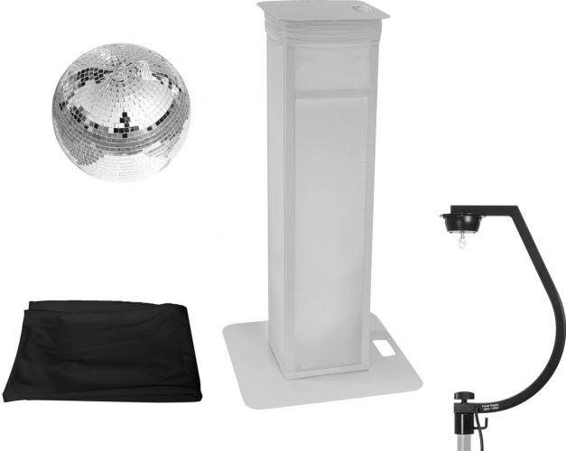 Eurolite Set Mirror ball 30cm with stage stand variable + Cover black