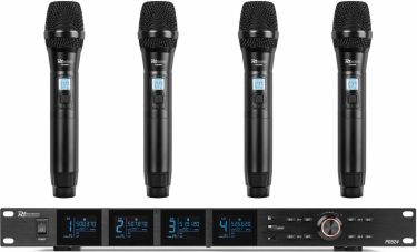 PD524 UHF Wireless Microphone Set with 4 handheld microphones