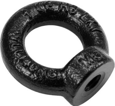 SAFETEX Ring Nut M8 black galvanized DIN 582