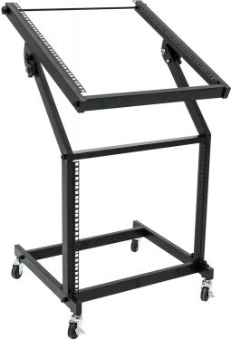 Omnitronic Rack Stand 12U/10U adjustable on Wheels