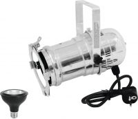 Eurolite Set PAR-30 Spot sil+ PAR-30 230V COB 12W E-27 LED 1800-3000K dim2warm