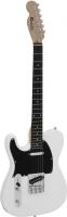 Diverse, Dimavery TL-601 Electric Guitar LH, white / black pick guard