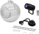 Diverse, Eurolite Mirror Ball 30cm with motor + LED PST-5 QCL Spot bk
