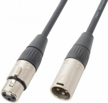 DMX Kabel XLR-han til XLR-hun "Impedans 120 Ohm", 12m