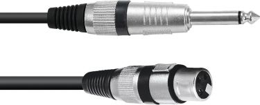 Omnitronic Adapter Cable XLR(F)/Jack mono 2m bk
