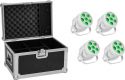 PAR 56 Lamper LED, Eurolite Set 4x LED Silent PAR 6 QCL Floor wh + Case PAR 56 Lamper LED, Eurolite Set 4x LED Silent PAR 6 QCL Floor wh + Case