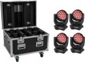 PAR 56 Lamper LED, Eurolite Set 4x LED TMH-X4 Moving Head Wash Zoom + EU Case with wheels PAR 56 Lamper LED, Eurolite Set 4x LED TMH-X4 Moving Head Wash Zoom + EU Case with wheels