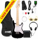 Komplet GigKit Junior 1/4 Elguitar Pakke – Alt-i-Én Startkit til Yngre Guitarister – Sort Komplet GigKit Junior 1/4 Elguitar Pakke – Alt-i-Én Startkit til Yngre Guitarister – Sort