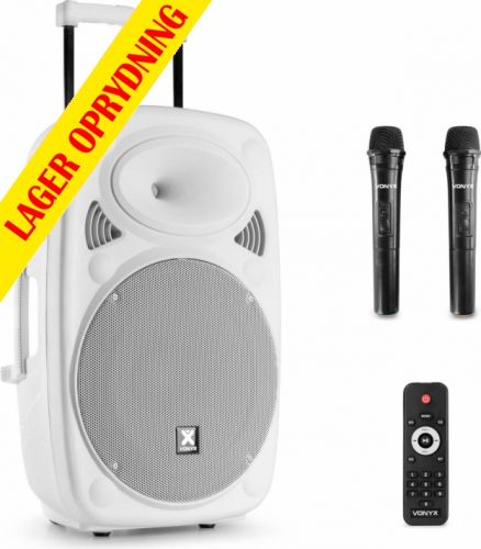 Verve46 Bærbar Lydsystem 15" Hvid Udgave