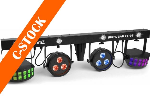 SHOWBAR FREE 2x PAR, 2x Derby and Strobe "C-STOCK"