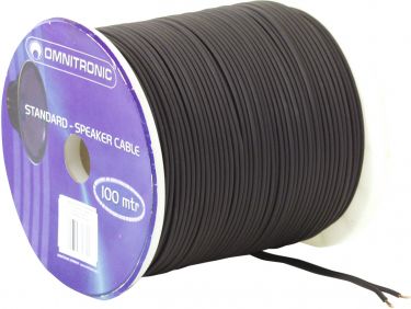 Omnitronic Speaker Cable 2x1.5 100m bk