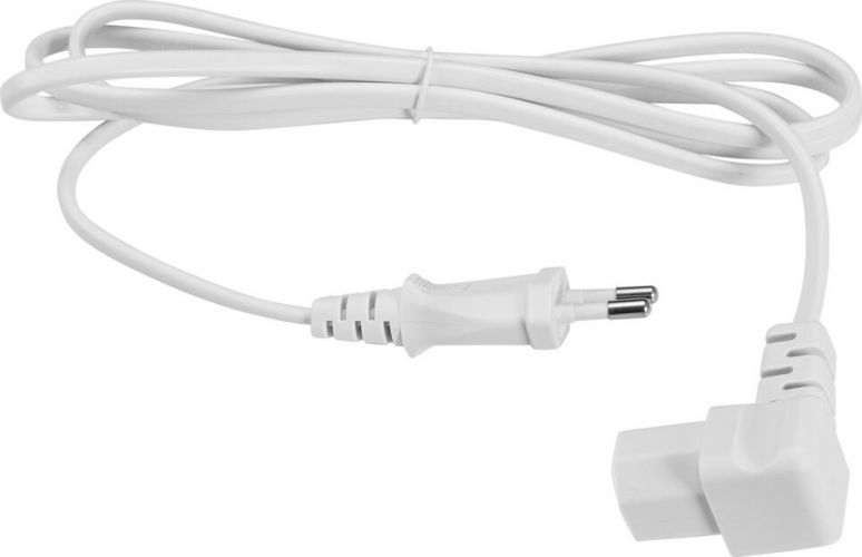 Omnitronic IEC Power Cable 2x0.75 1.5m C17 angled wh