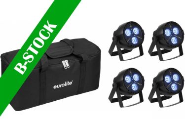 Eurolite Set 4x LED PARty Hybrid Spot + Soft Bag "B STOCK"