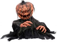 Halloween Dekoration, Animeret Figur med Lys- og Lydeffekter, Græskaruhyret fra Gravstedet, 50cm