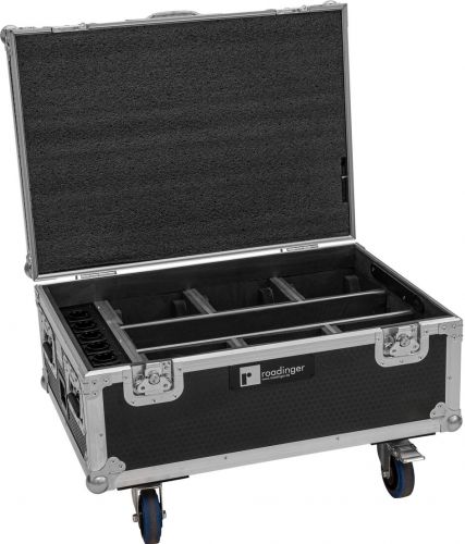 Roadinger Flightcase 6x AKKU IP TL-3 QCL Trusslight CRMX with charging function and wheels