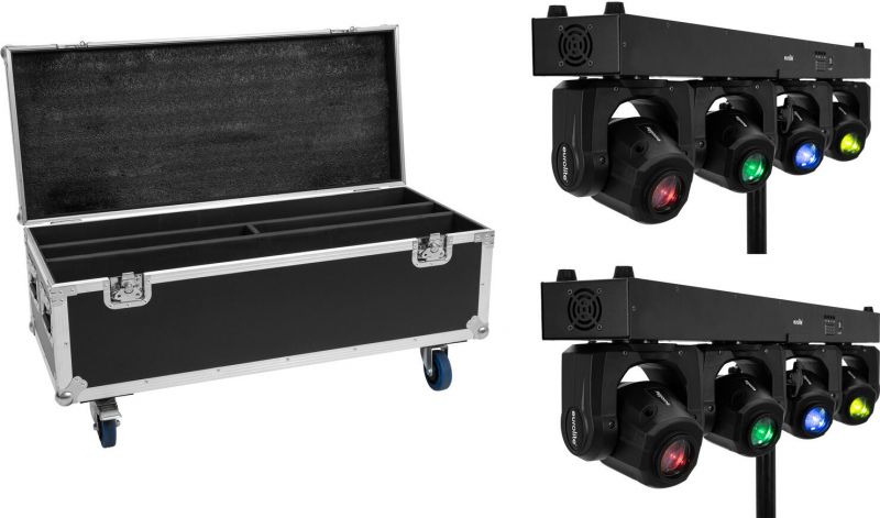 Eurolite Set 2x LED TMH Bar S120 + Case with wheels