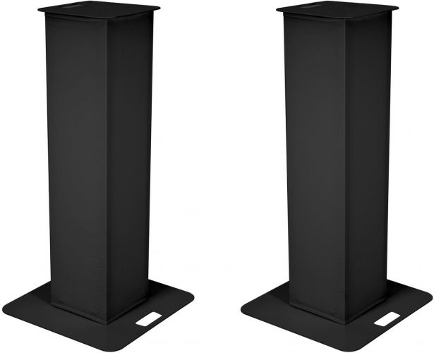 Eurolite 2x Stage Stand 150cm incl. Cover and Bag, black