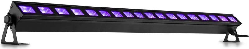 UV lys bar, BUV183 med 18 stk. kraftige UV LED / 91cm bred / solid monteringsfod for nem opsætning!