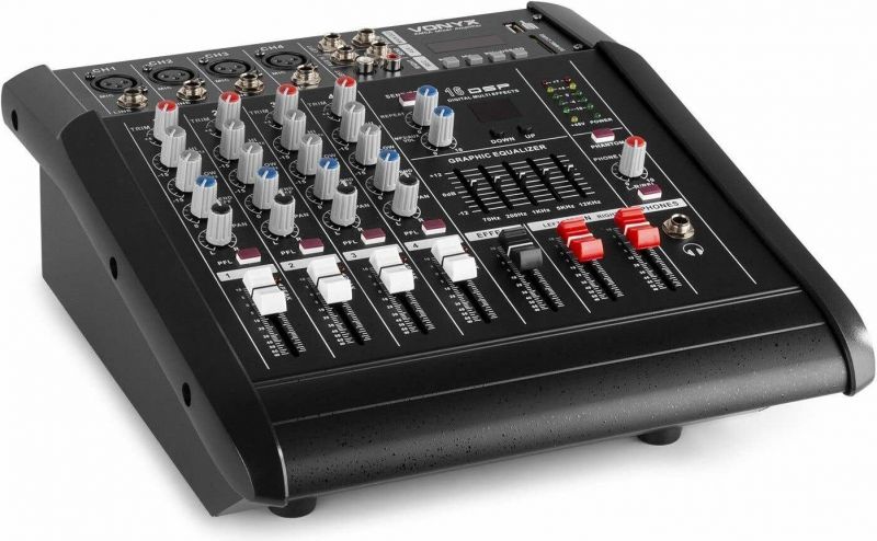 AM5A 5-kanals mixer med forstærker DSP/BT/SD/USB/MP3