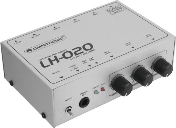 Omnitronic LH-020 3-channel Mic Mixer
