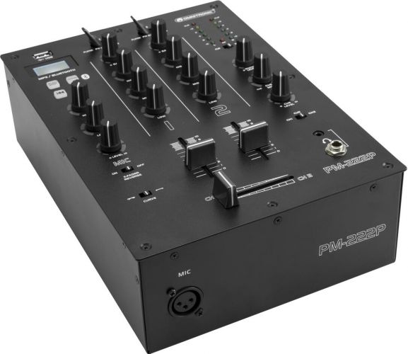 Omnitronic PM-222P 2-channel DJ Mixer with Player