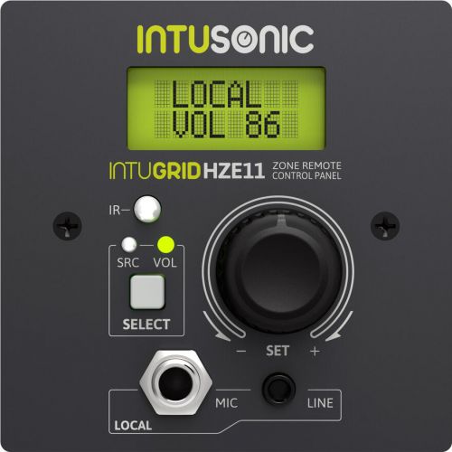 INTUSONIC HZE11 Zone Remote Control Panel