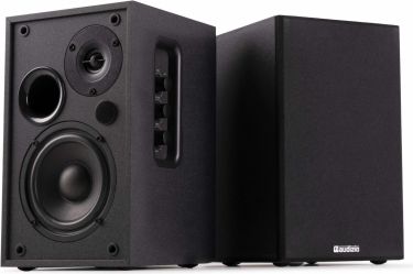 KS02 Active Bookshelf Speaker Set 80W BT Black