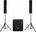 Aktivt lydsystem med Bluetooth VX880BT / 1 stk. 15" subwoofer + 2 stk. tophøjttaler / 1000W