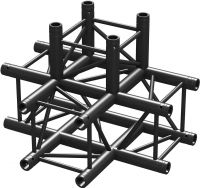 P30-T42 Truss 4-way T-junction Black