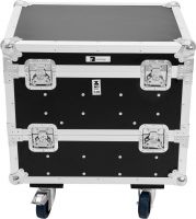 Roadinger Flightcase 8x IP PIX Strobe RGB CW+WW with wheels