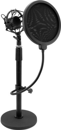 Omnitronic MSP-1 Microphone Stand with Shockmount and Pop Filter