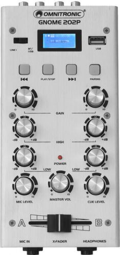 Omnitronic GNOME-202P Mini Mixer silver