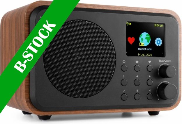 Vicenza WIFI Internet Radio with DAB+ and Battery Wood "B STOCK"