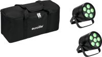 Eurolite Set 2x AKKU PAR 6 QCL + Soft Bag