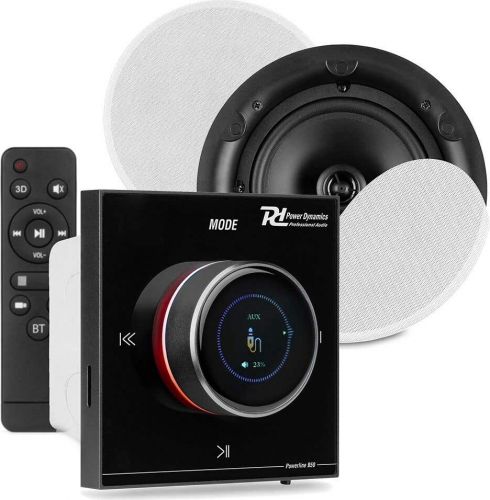 Powerline B50BSet In-Wall Audio Amplifier with 2 Ceiling Speakers