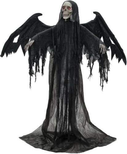 Europalms Halloween Black Angel, 175x100x66cm
