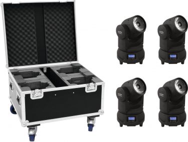 Eurolite Set 4x LED TMH-X1 Moving Head Beam + Case