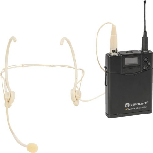 Relacart UT-222 Bodypack 522-554 MHz with HM-600S Headset