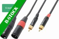 Cable 2xXLR Male-2xRCA Male 6.0m "B-STOCK"