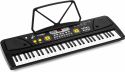 Musikinstrumenter, KD61 Elektronisk Keyboard, 61 Tangenter, Sort – Genopladeligt Batteri