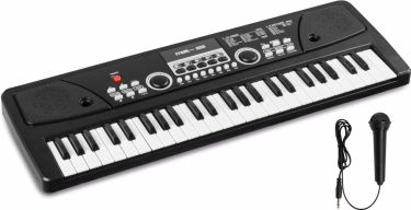 KD49 49-Tangenters Elektronisk Keyboard – Sort med Batteri