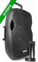 AP1500PA Portable Speaker 15" 2VHF MP3 BT "B-STOCK" AP1500PA Portable Speaker 15" 2VHF MP3 BT "B-STOCK"