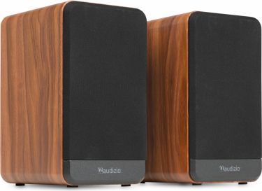 BS10 Active Bookshelf Speaker Set 80W BT Wood