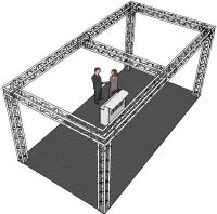 Alutruss Truss Set QUADLOCK 6082 rectangle 7.71x4x3.5m (WxDxH)